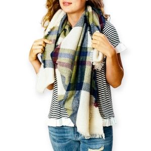 Altar'd State Wakefield Plaid Blanket Scarf